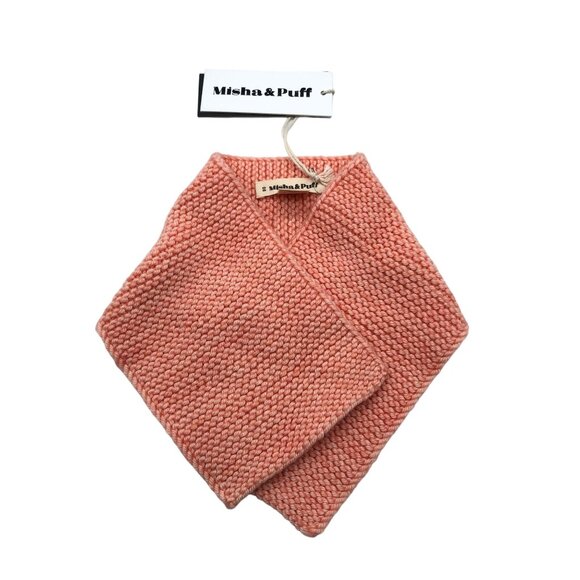 Misha & Puff Girls Garter Stitch Scarf One Size 100% Merino Wool - Picture 1 of 3